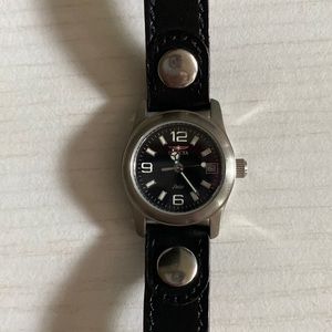 INVICTA Women’s Watch Black Leather Band Water Resistsnt 8554